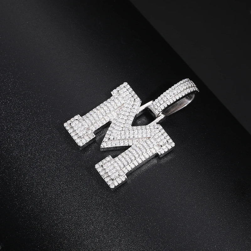 S925 VVS1 Letter Pendant