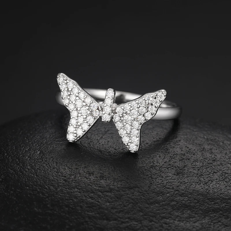 VVS1 S925 Butterfly Ring