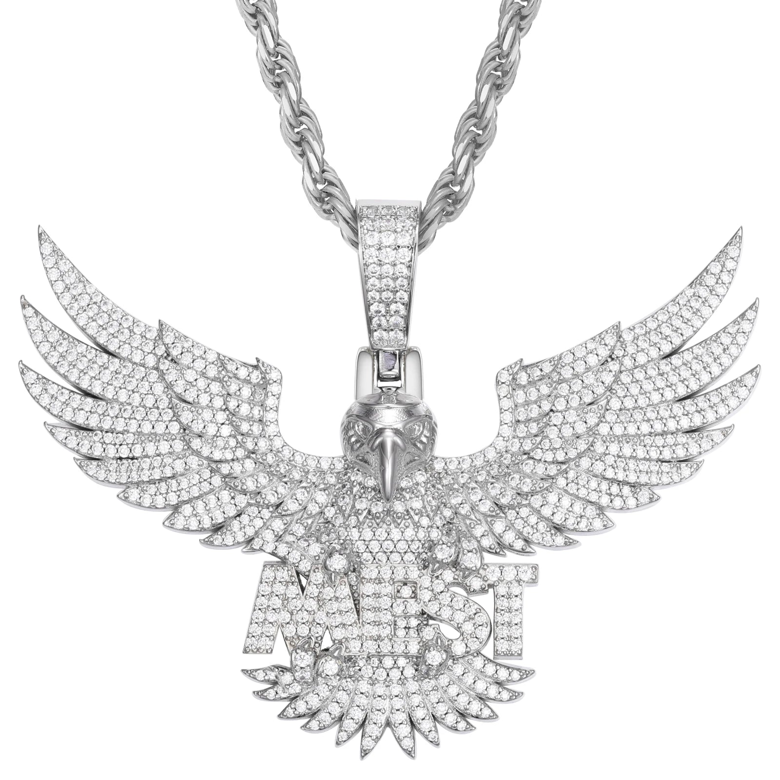 Eagle Custom Letter Pendant S925 Moissanite