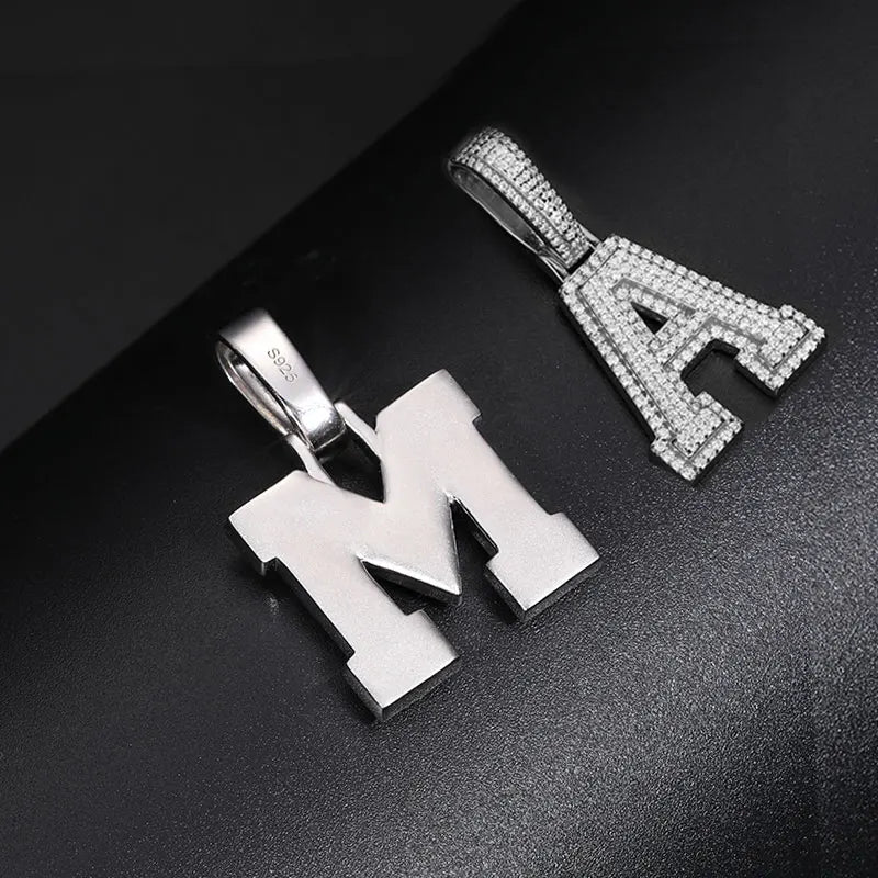 S925 VVS1 Letter Pendant