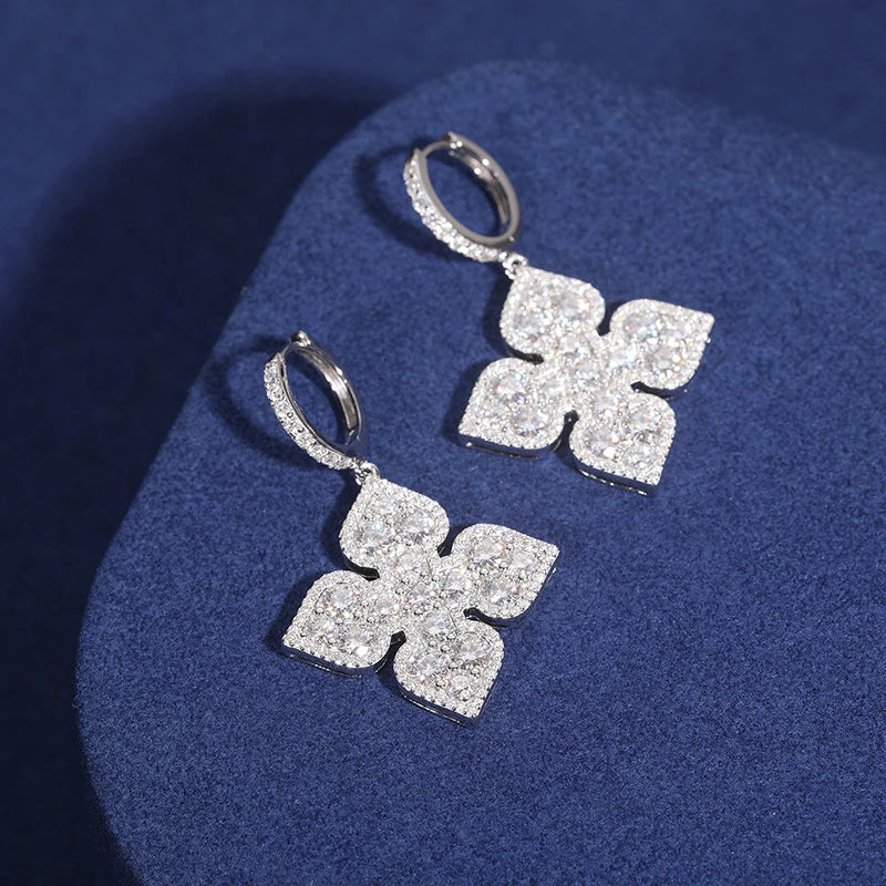 S925 Moissanite Ace Unisex Earrings