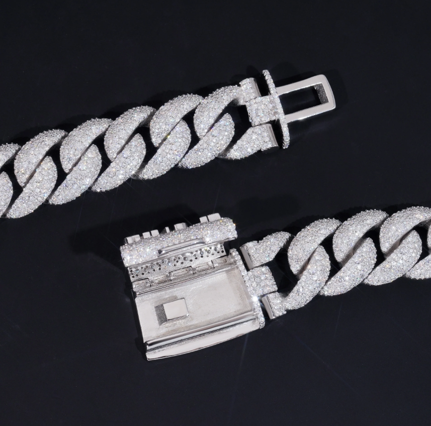 23MM MOSAIC CUBAN LINK CHAIN CUSTOM CLASP