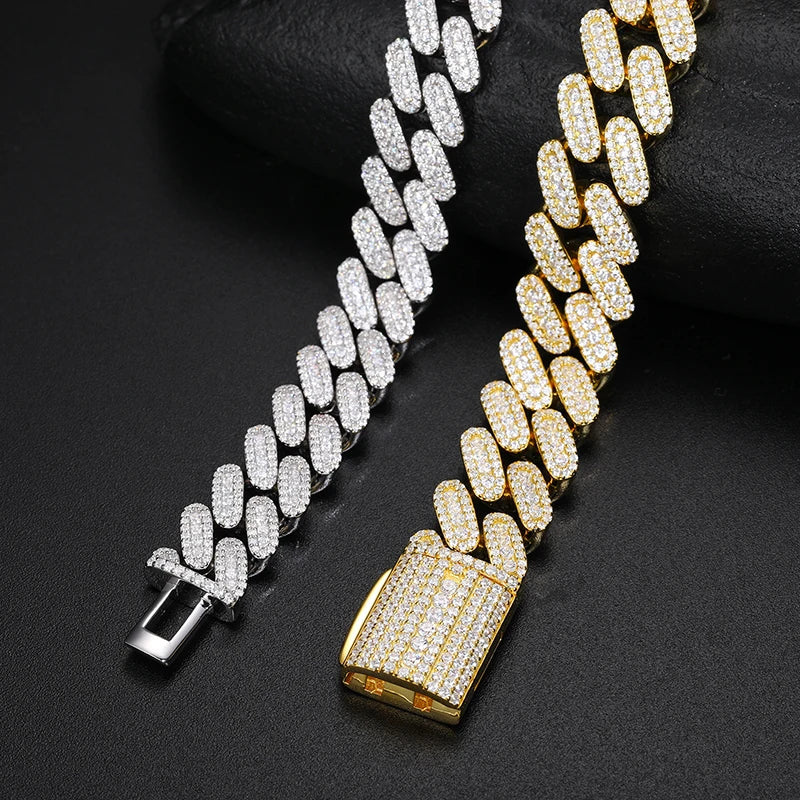 14mm VVS1 S925 Cuban Necklace