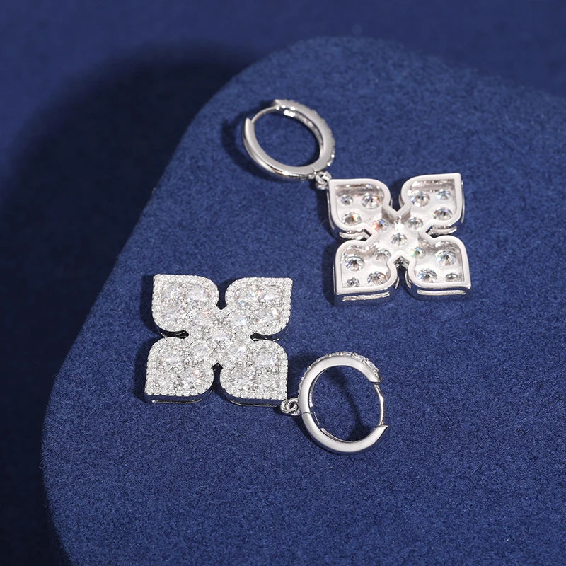 S925 Moissanite Ace Unisex Earrings