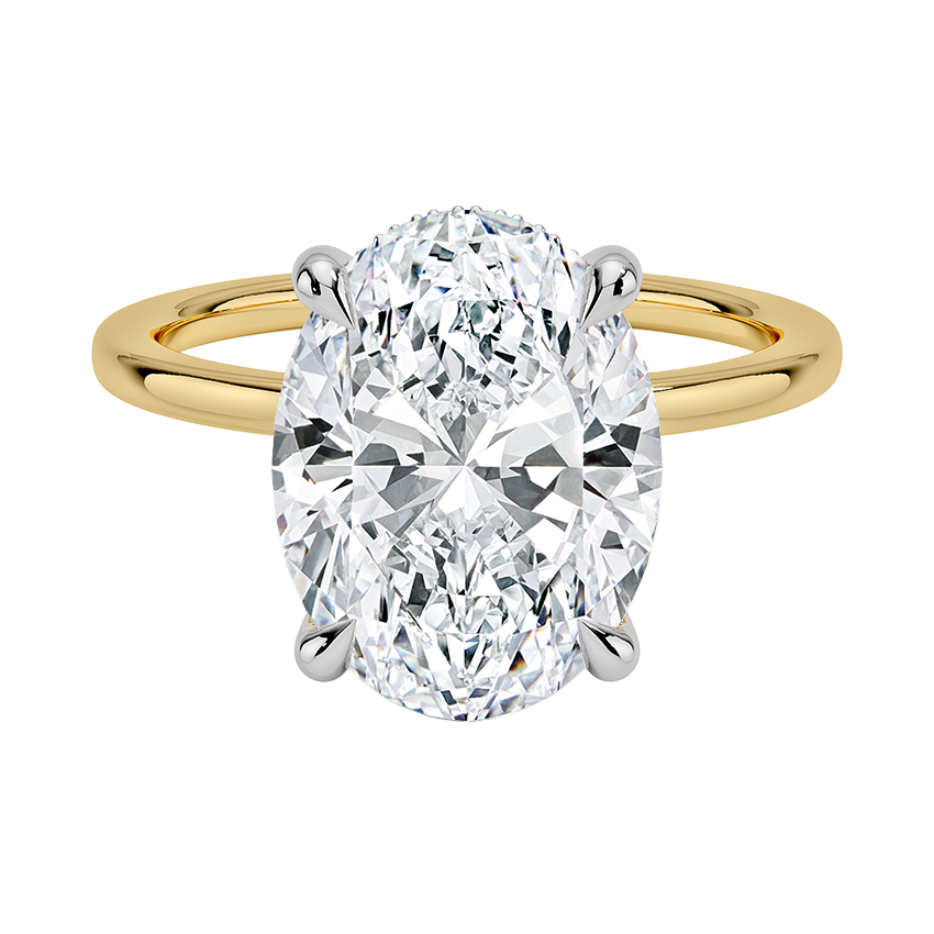 4ct Oval cut 18K Gold ring