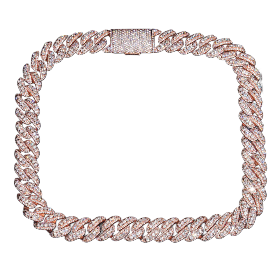 18mm 3 row cuban chain