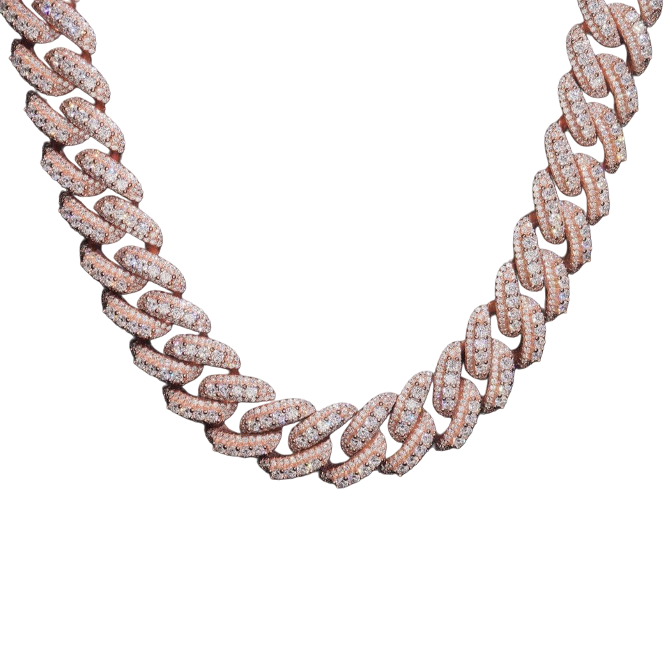 56.25 ct. VVS 16mm Cuban chain 10k Gold