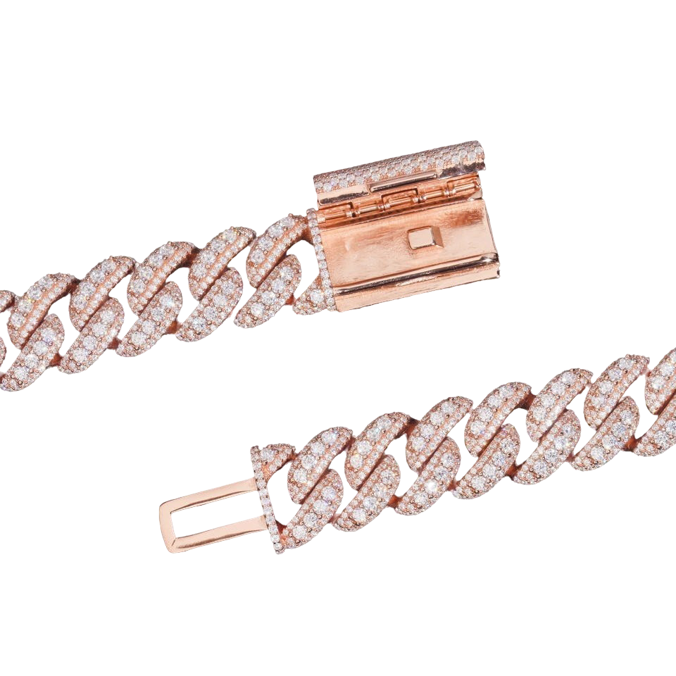 18mm 3 row cuban chain